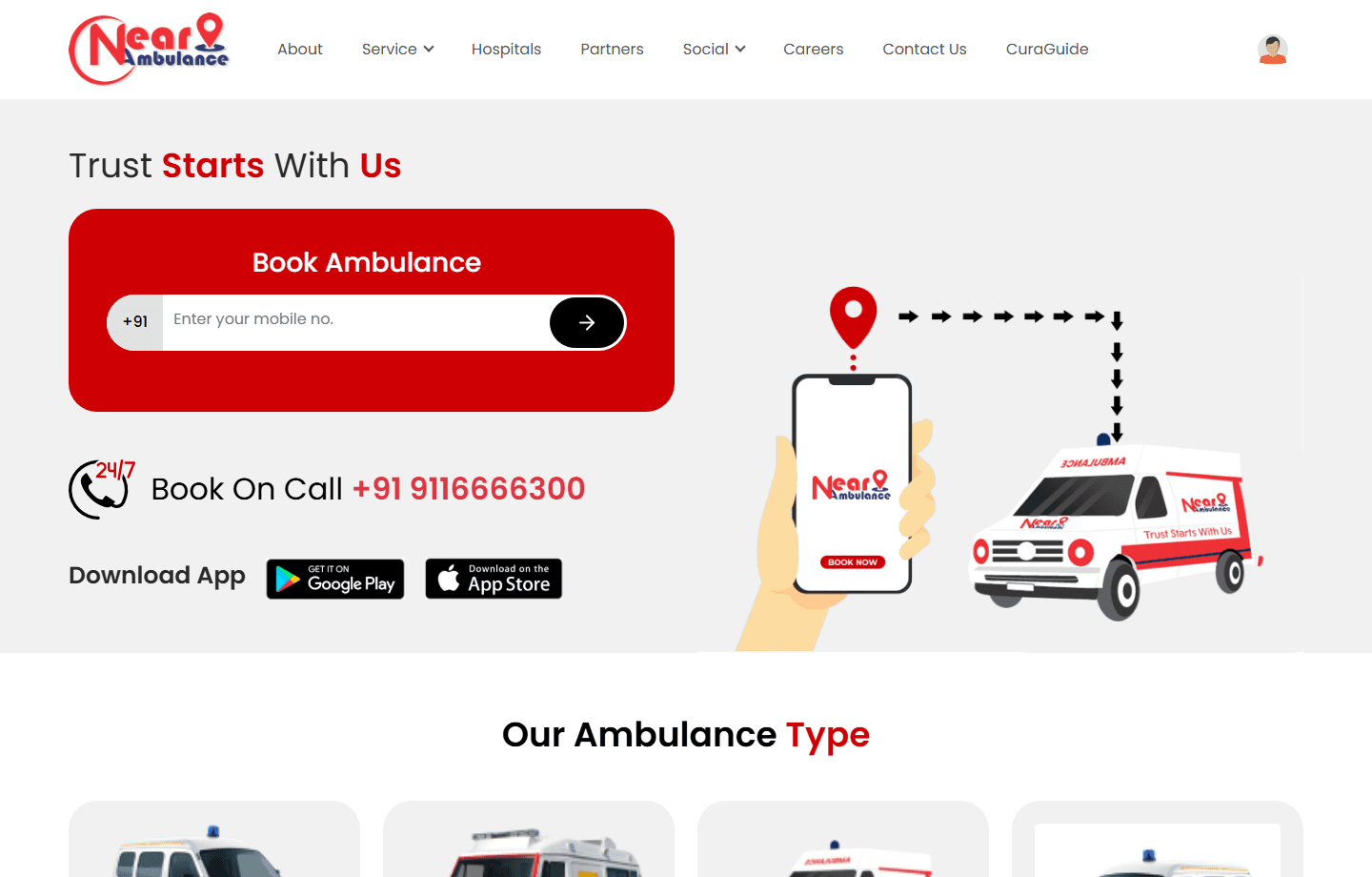 Near Ambulance portfolio work